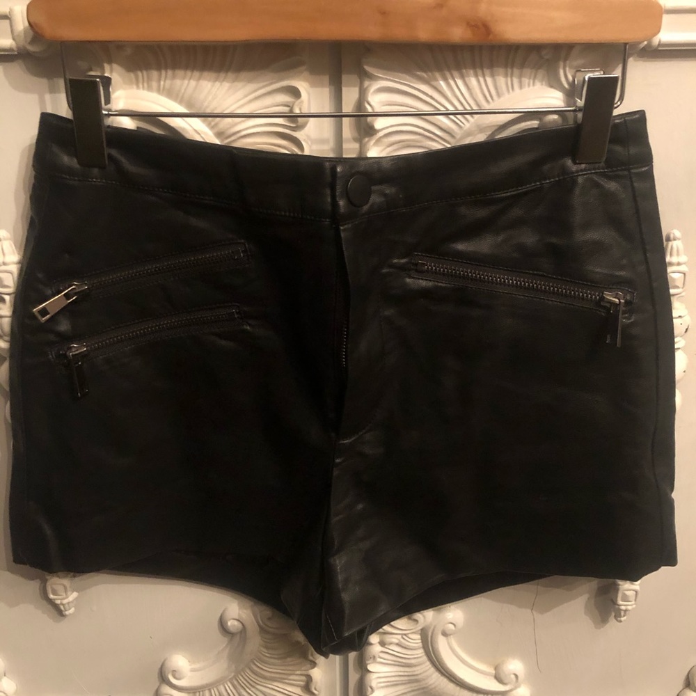 Faux Leather Short